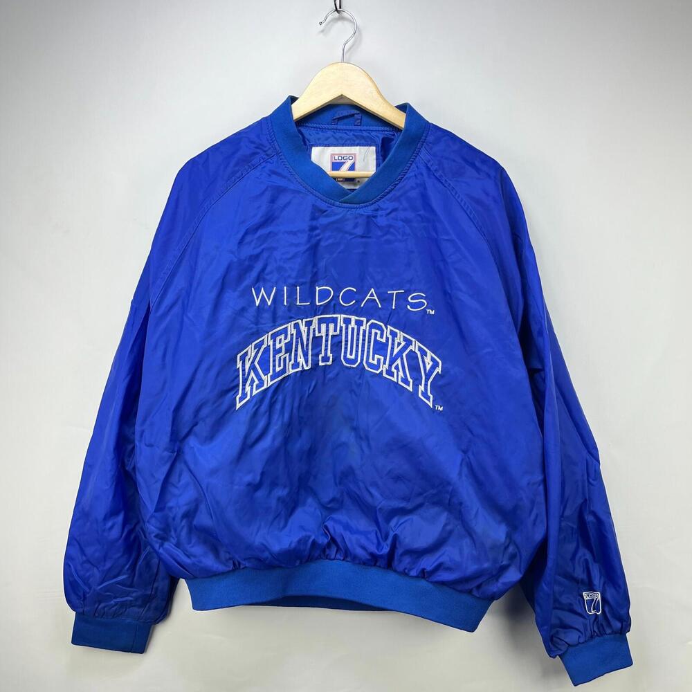 Vintage 90s Kentucky Wildcats Windbreaker Jacket Large